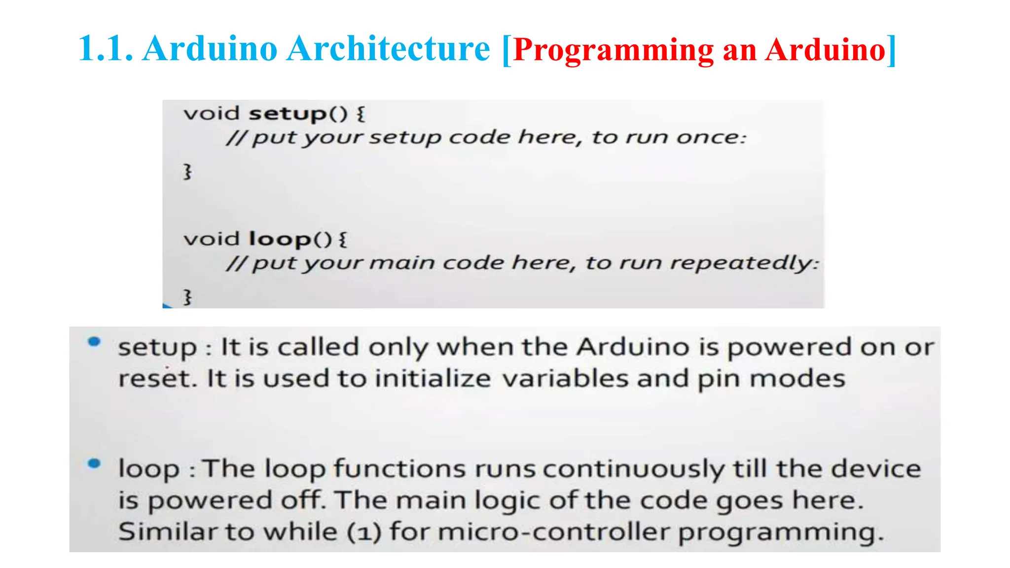 1.1. Arduino Architecture [Programming an Arduino]
 