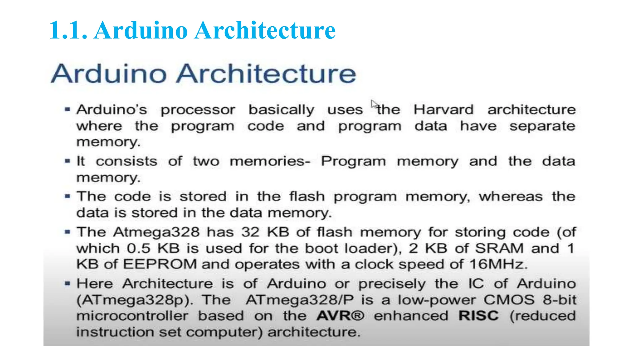 1.1. Arduino Architecture
 