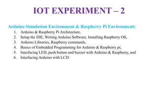 IOT Experiment-2.pptx --- Hands on Approach & Easy to learn IOT Basics ...