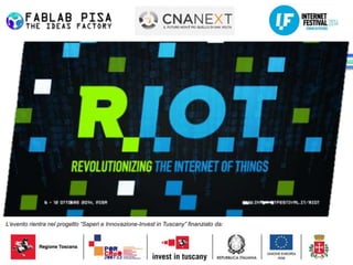 L’evento rientra nel progetto “Saperi e Innovazione-Invest in Tuscany” finanziato da: 
 