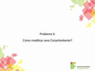 Problema 3:
Como modificar uma Coisa/Ambiente?

25/11/13

 