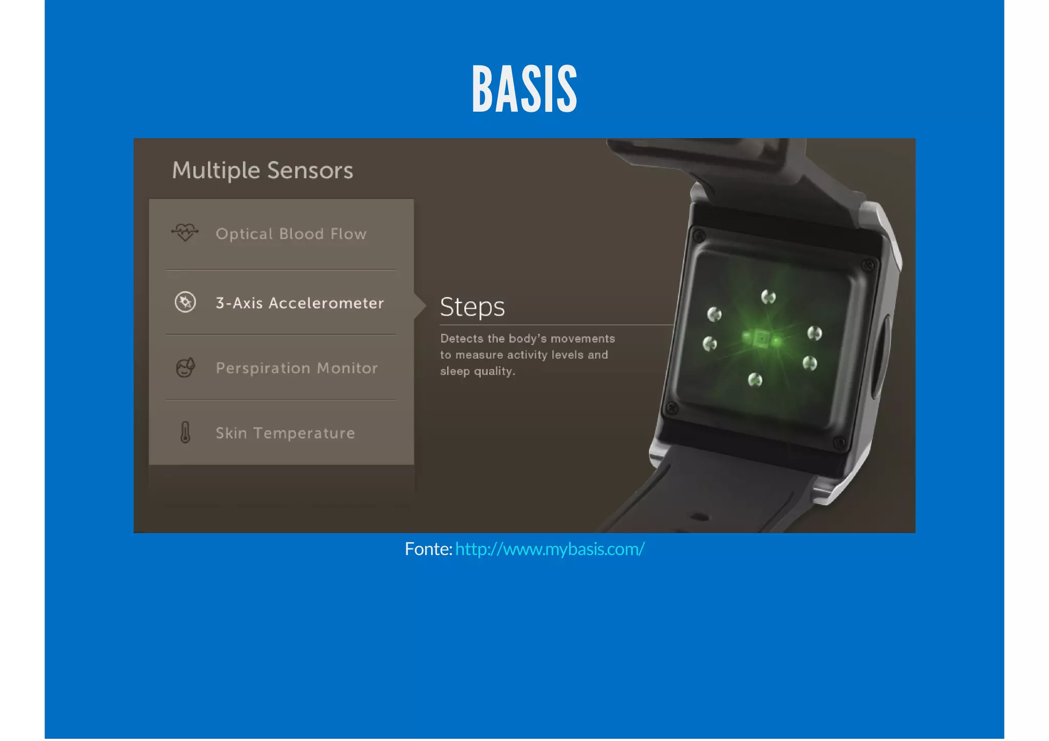 BASIS
Fonte:http://www.mybasis.com/
 