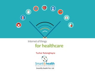 Internet	of	things		
for	healthcare	
Smar0fy	Health	Pvt.	Ltd	
Tushar	Ratanghayra	
 
