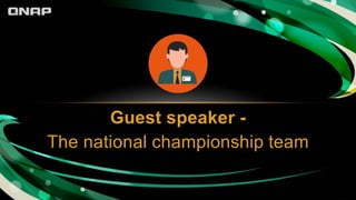 Guest speaker -
The national championship team
 