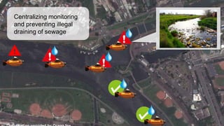 Centralizing monitoring
and preventing illegal
draining of sewage
 