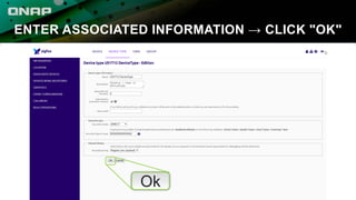 ENTER ASSOCIATED INFORMATION → CLICK "OK"
Ok
 