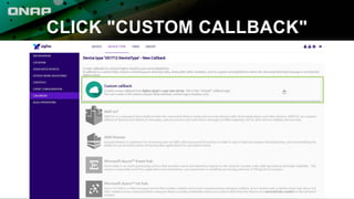 CLICK "CUSTOM CALLBACK"
 