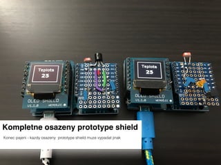 Konec pajeni - kazdy osazeny prototype shield muze vypadat jinak
Kompletne osazeny prototype shield
Konec pajeni - kazdy osazeny prototype shield muze vypadat jinak
 