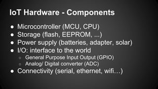 Introduction to Internet of Things Hardware | PPTX