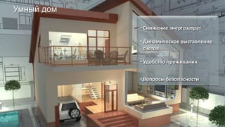 Copyright © 2014, Oracle and/or its affiliates. All rights reserved. |
Умный дом
• Снижение энергозатрат
• Динамическое выставление
счетов
• Удобство проживания
• Вопросы безопасности
 