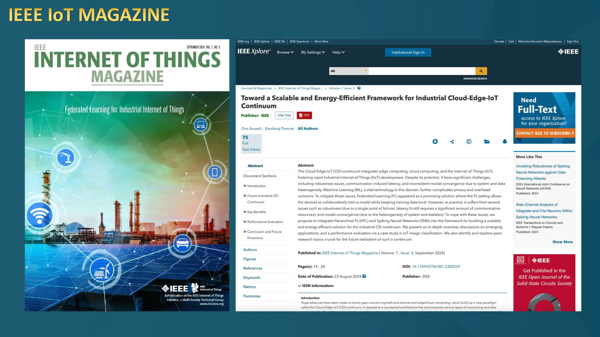 IEEE IoT MAGAZINE
 