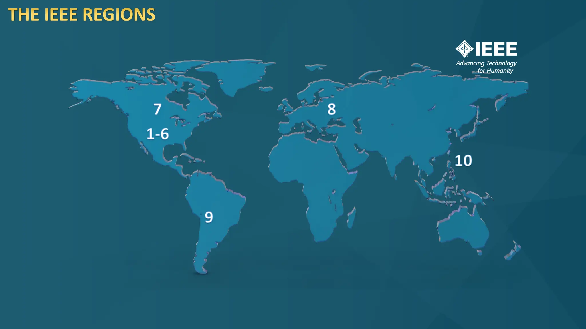 9
1-6
8
10
7
THE IEEE REGIONS
 