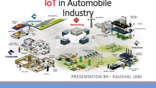 IoT in Automobile
Industry
PRESENTATION BY:- KAUSHAL JANI
 