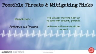 sales@algoworks.com Toll Free : +1-877-284-1028
Possible Threats & Mitigating Risks
Resolution 1 :
Antivirus Software
The ...