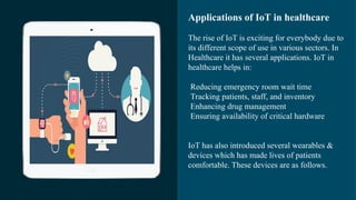Applications of IOT in health care .ppt