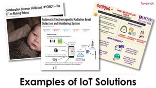 favoriot
Examples of IoT Solutions
 