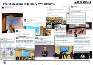4
Peer discussions at plenary symposiums LAST SESSIONS
 