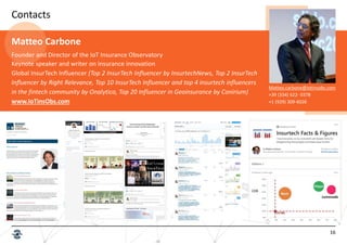 16
Contacts
Matteo.carbone@iotinsobs.com
+39 (334) 622- 0378
+1 (929) 309-6026
Matteo Carbone
Founder and Director of the ...