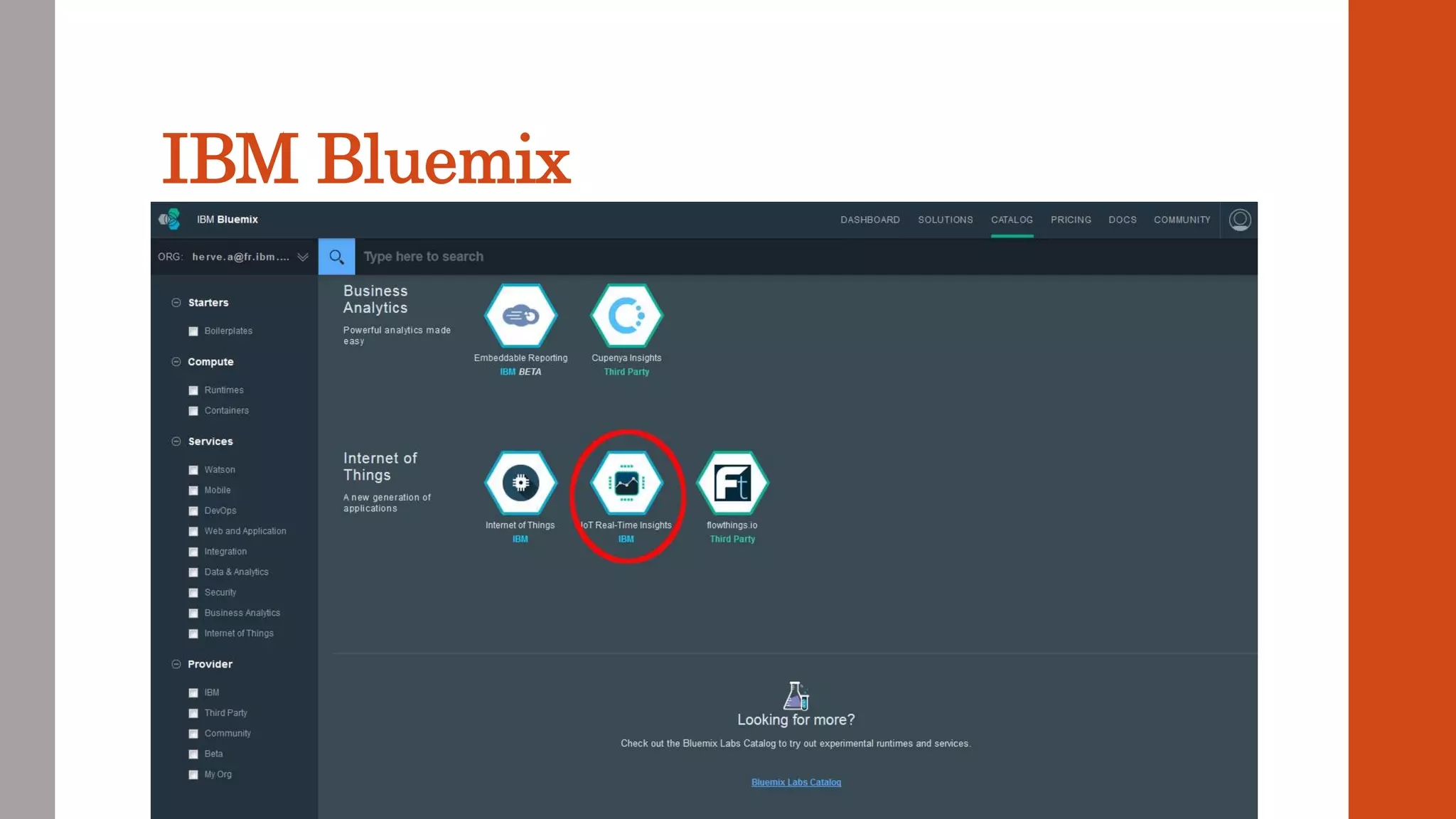 IBM Bluemix
 