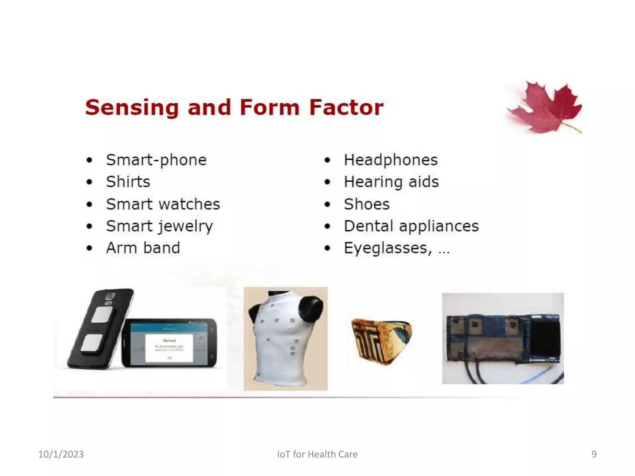 10/1/2023 9
IoT for Health Care
 