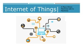Internet of Things|
A Place Where
Machines talk to
Machines
 