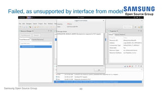Samsung Open Source Group 44
Failed, as unsupported by interface from model
 