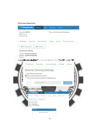 6) First time channel view:-
7) Make your channel public
8) Now public view will be available:
64
 