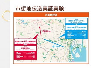 市街地伝送実証実験
 