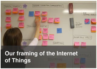 Our framing of the Internet
of Things!
 