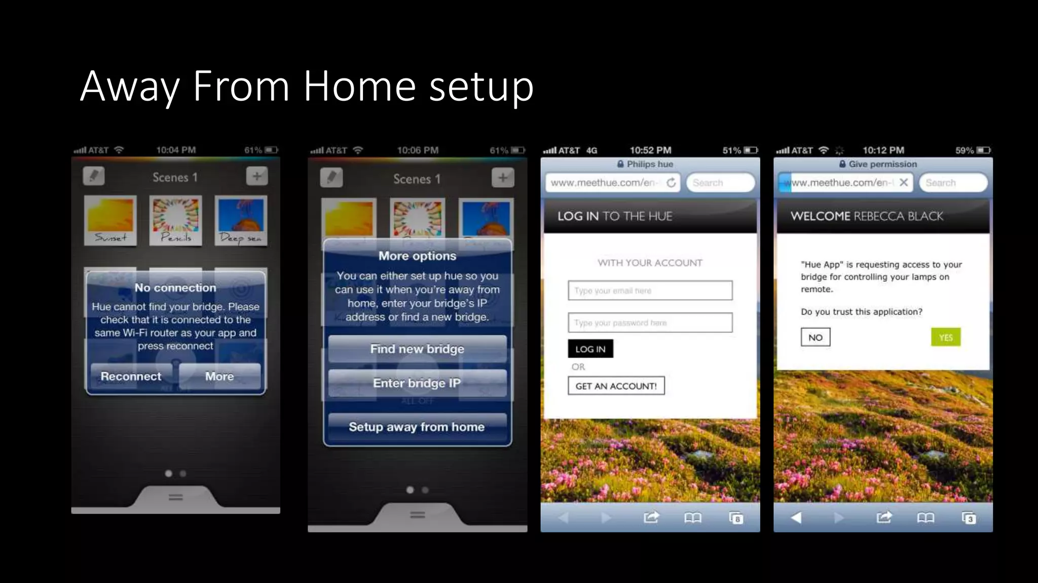Away From Home setup