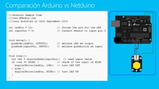 Comparación Arduino vs Netduino
 