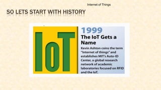 SO LETS START WITH HISTORY
Internet of Things
 