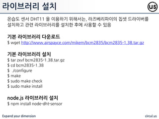 Expand your dimension circul.us
온습도 센서
 