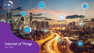 1
Internet of Things
Dec. 2019
Source:TATAconsultancyservices
 