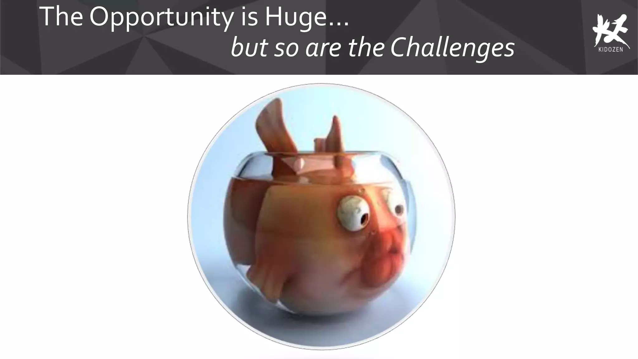 The Opportunity is Huge…
but so are the Challenges
 