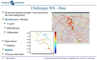 Application scenarios and real-world deployments for IoT and Smart Cities