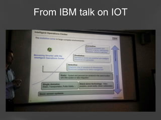 From IBM talk on IOT

Page 71

 