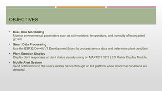 IoT-Based Plant Response Monitoring System Using ESP32 | PPTX