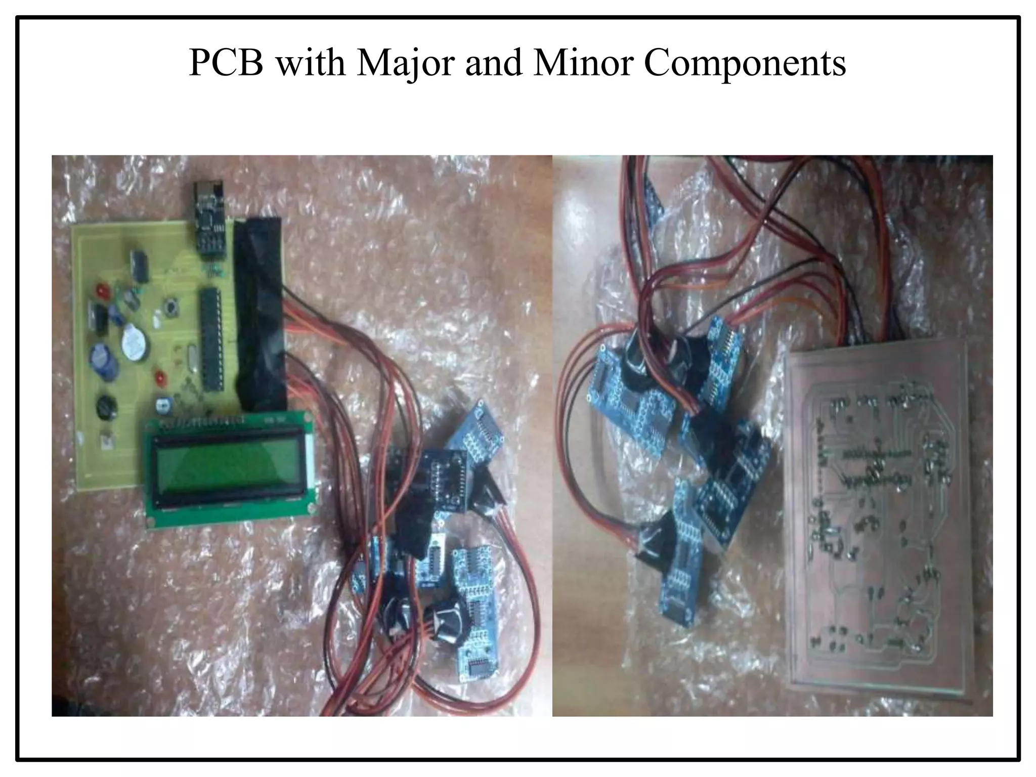 PCB with Major and Minor Components
 