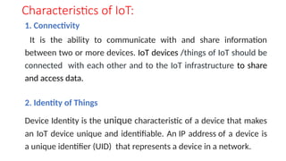 IoT PPT introduction to internet of things | PPTX