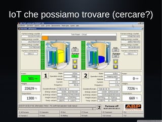 Il prossimo obiettivo?
Alcuni ricercatori di IOActive hanno
già scoperto diverse vulnerabilità nei
software dei sistemi satellitari
sviluppati dalle compagnie inglesi
Cobham e Inmarsat.
Le vulnerabilità non sono state rese
note, ma possiamo immaginare cosa
succederebbe se qualche
organizzazione criminale riuscisse a
mettere le mani su quei dati,
considerando cosa controllano oggi i
satelliti:
traffico aereo
comunicazioni e spostamenti
(droni…) militari
trasmissioni televisive
http://www.theguardian.com/technology/2014/apr/17/military-satellite-system-vulnerable-hacking
 