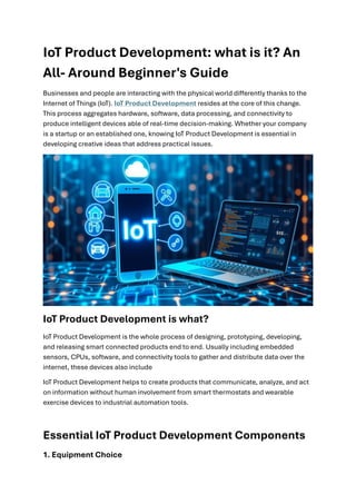 IoT Product Development: what is it? An All- Around Beginner's Guide | PDF