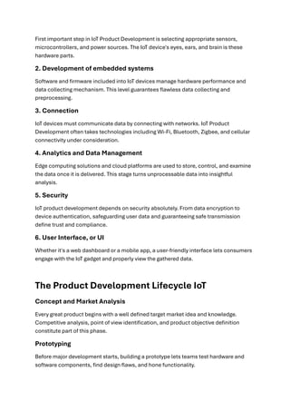 IoT Product Development: what is it? An All- Around Beginner's Guide | PDF
