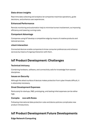 IoT Product Development: what is it? An All- Around Beginner's Guide | PDF