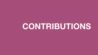 CONTRIBUTIONS
 