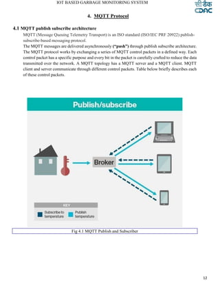 Project report on Iot Based Garbage Monitoring System | PDF