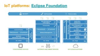IoT platforms: Eclipse Foundation
 