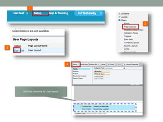2
1
3
Add two columns to User layout
4
 