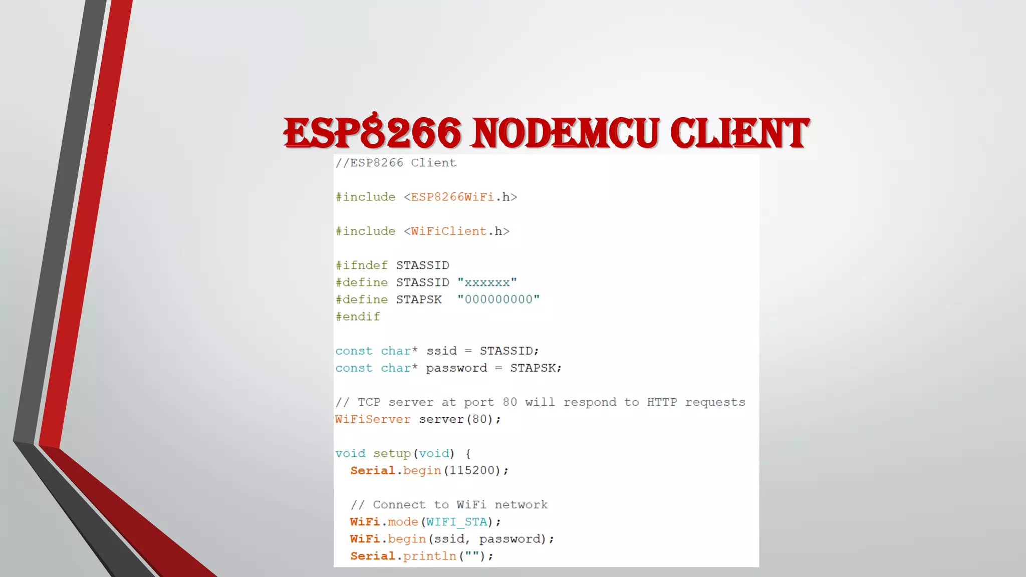 ESP8266 NodeMCU client
