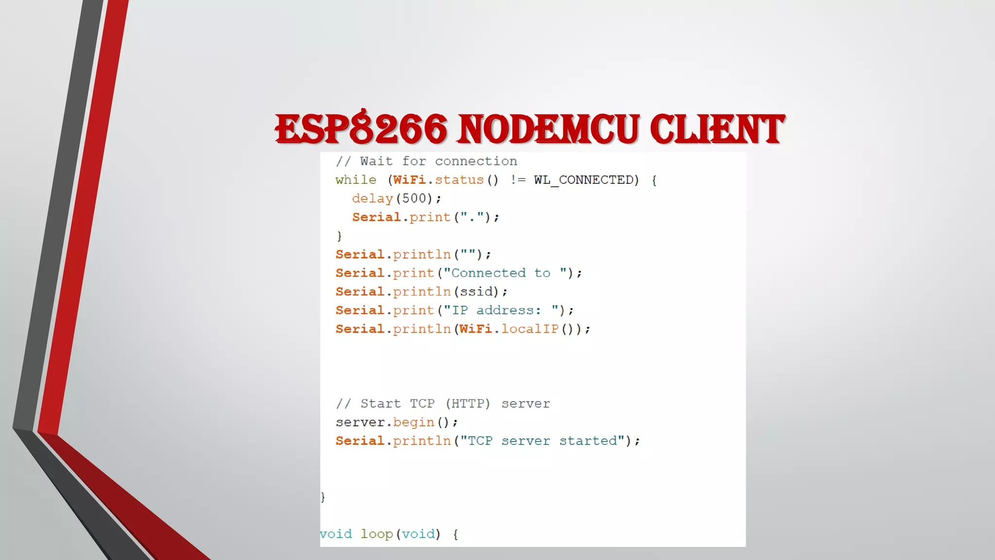 ESP8266 NodeMCU client